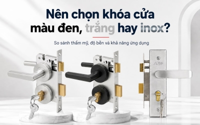 Nên chọn khóa cửa màu đen, trắng hay inox?