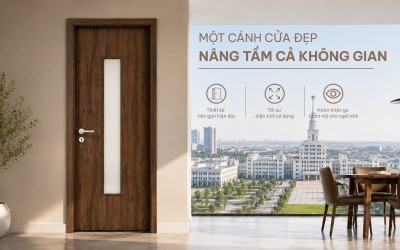 Mẫu cửa tối giản dành cho căn hộ và nhà phố hiện đại