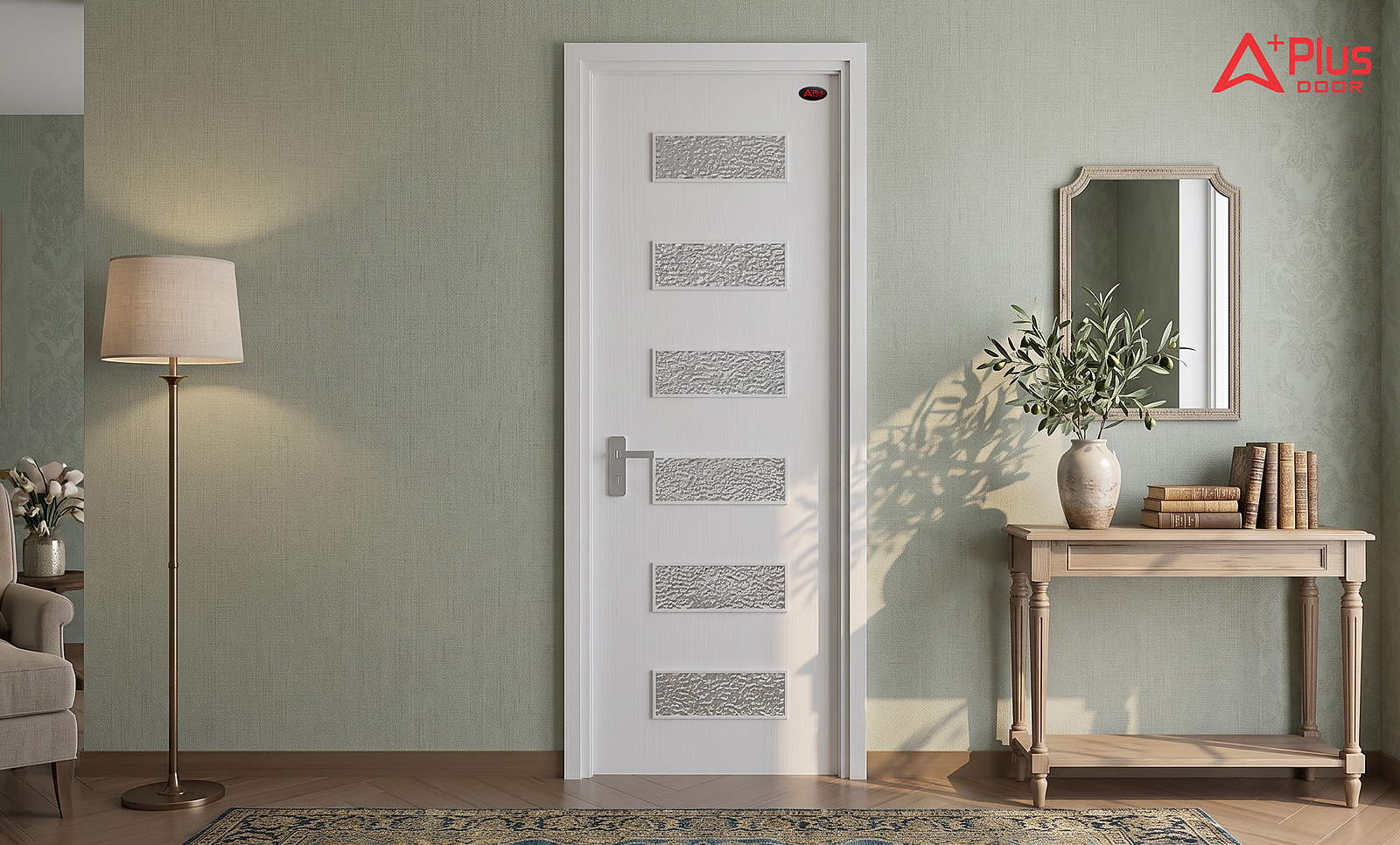 Cửa Composite Sương Mai A1-12 ô kính