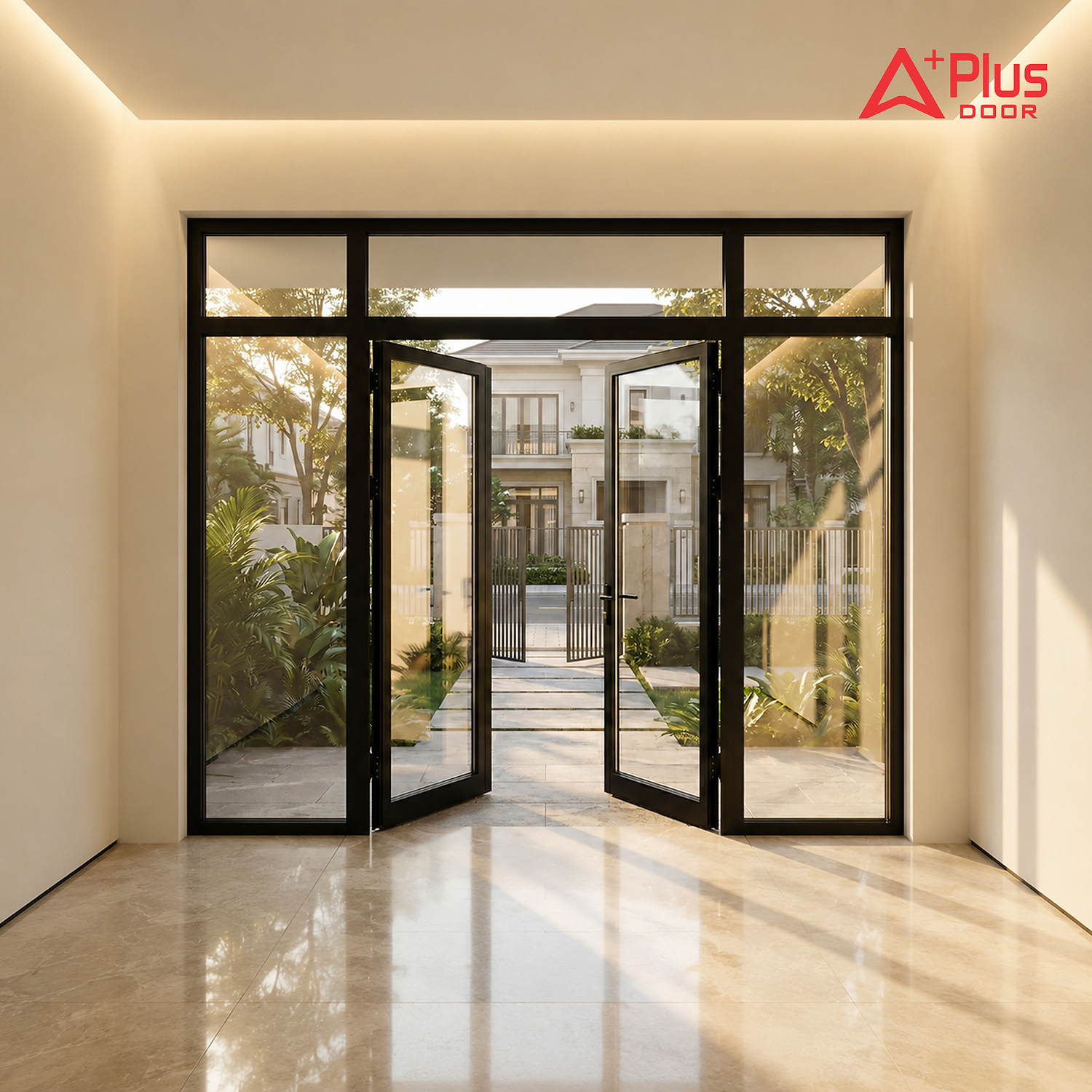 Cửa Nhôm Kính Mở Quay APLUS DOOR