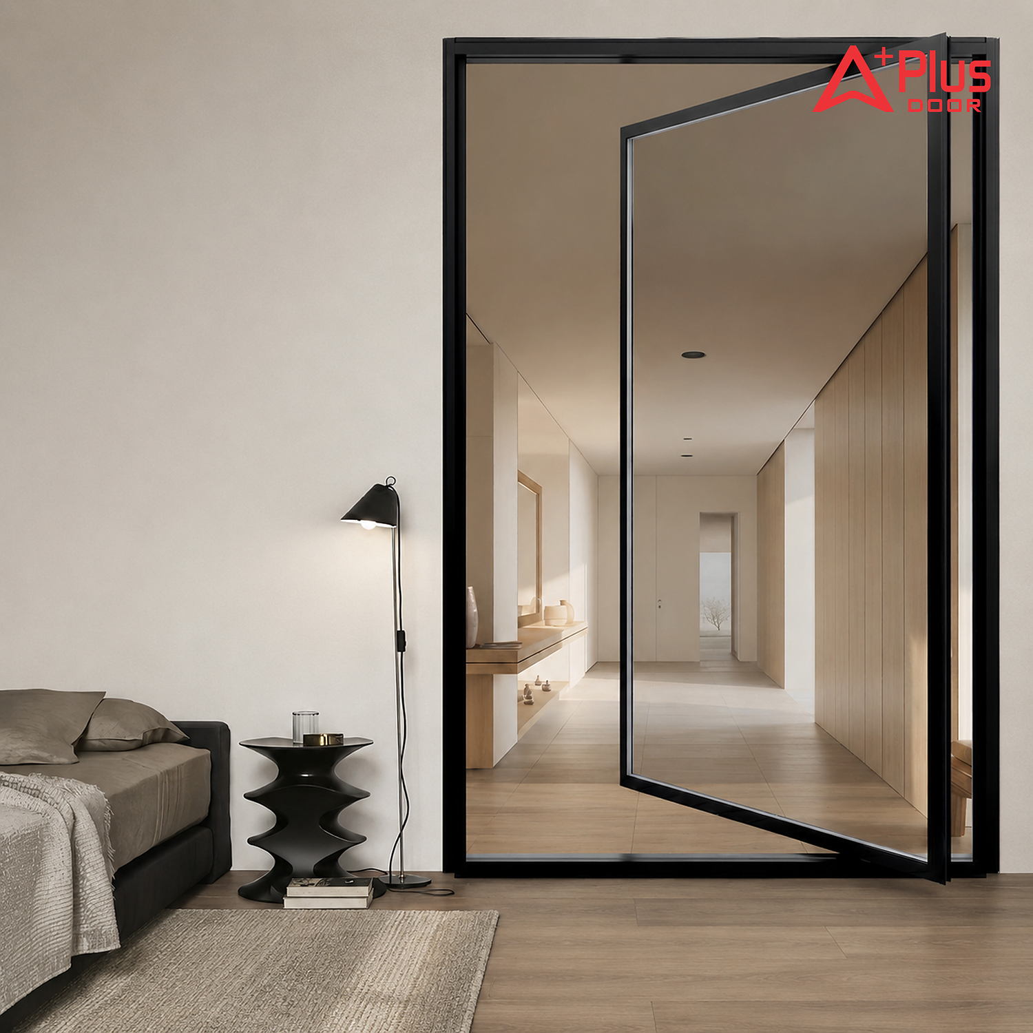 Cửa Nhôm Kính Pivot APLUS DOOR