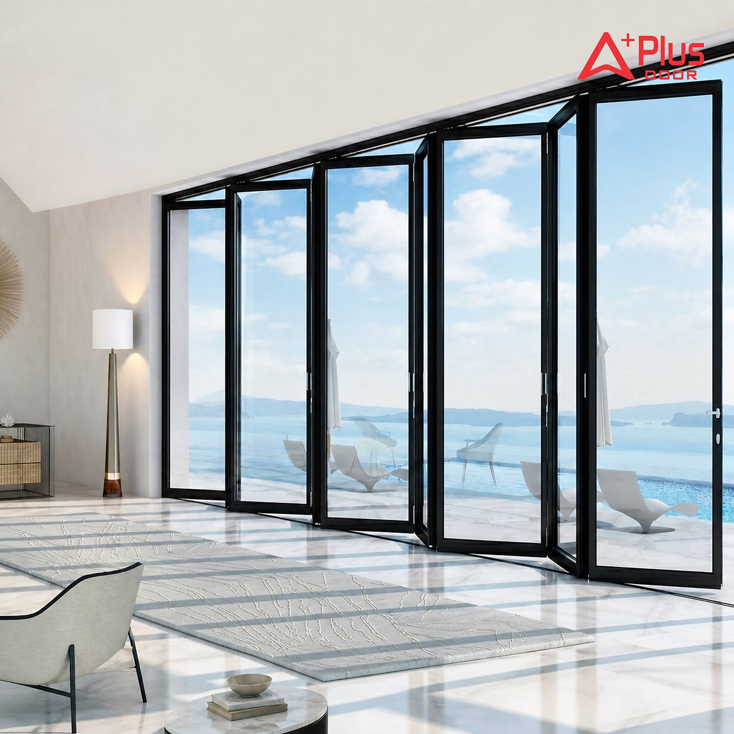 Cửa Nhôm Kính Xếp Trượt APLUS DOOR