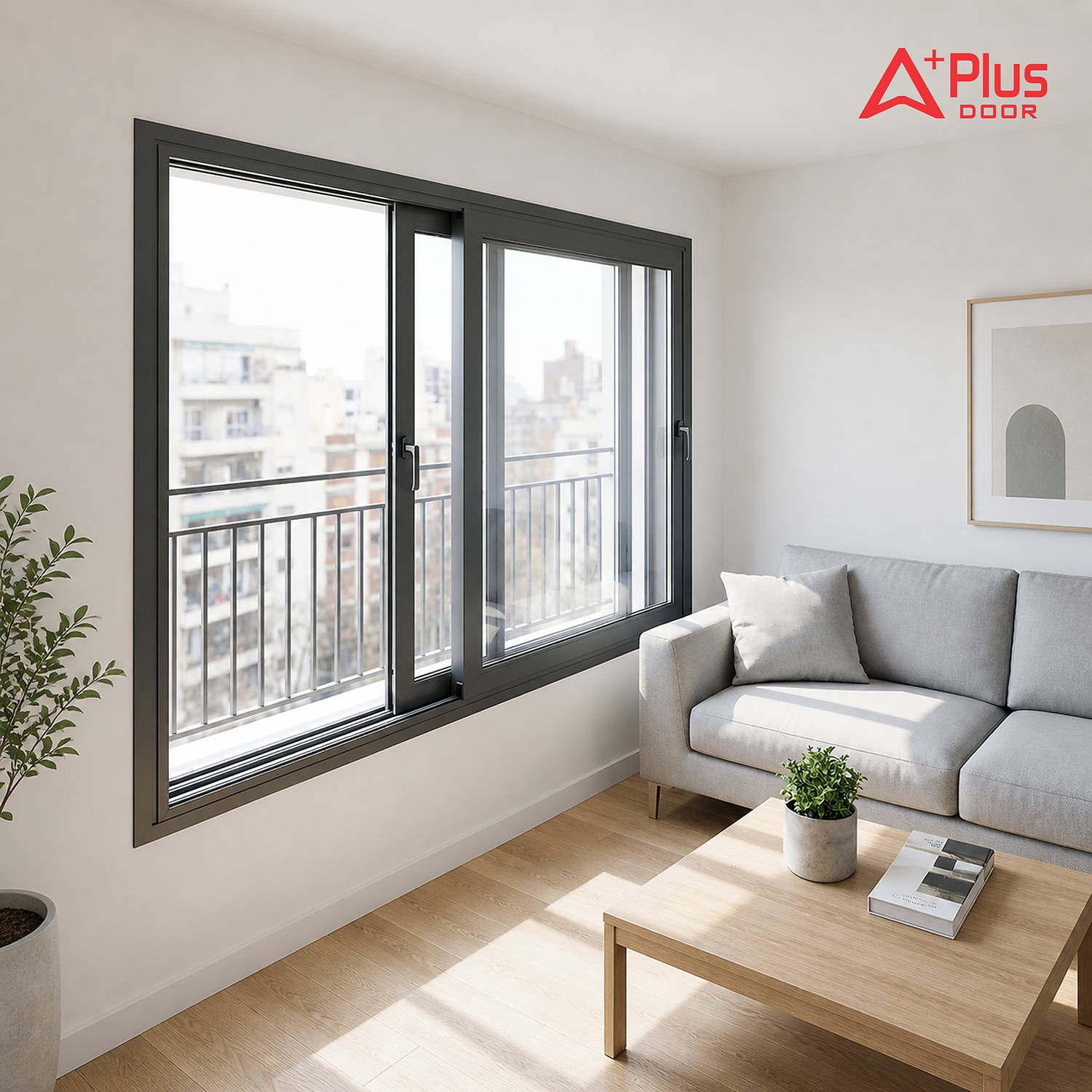 Cửa Sổ Lùa Trượt Nhôm Kính APLUS DOOR