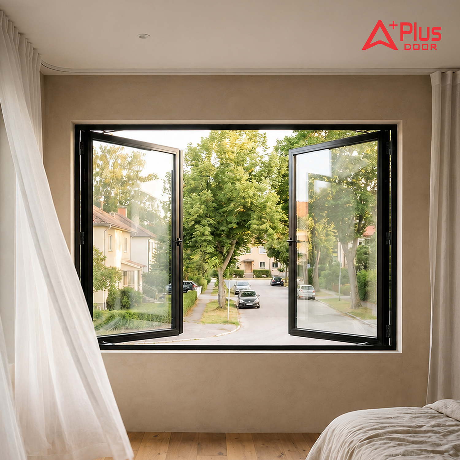 Cửa Sổ Mở Quay Nhôm Kính APLUS DOOR