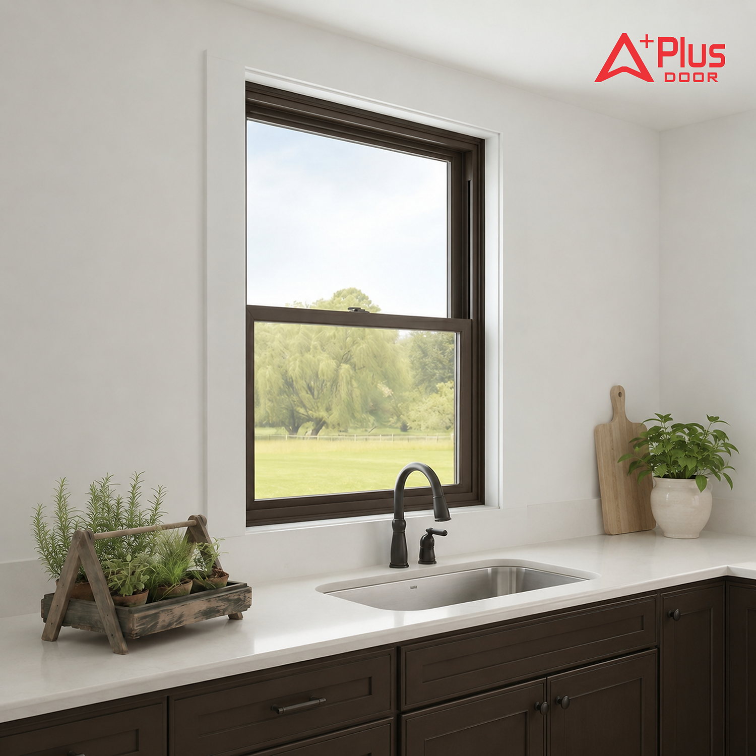 Cửa Sổ Trượt Đứng Nhôm Kính APLUS DOOR